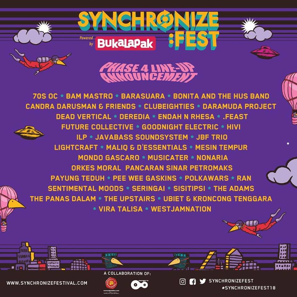 'Synchronize Fest' Kembali Umumkan 37 Line Up Terbaru untuk 3 Hari!